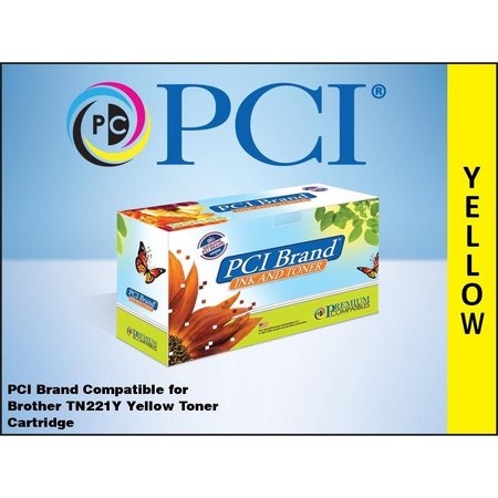 PCI Pci Brother Tn221Y Tn-221Y Yellow Toner TN221Y-PCI